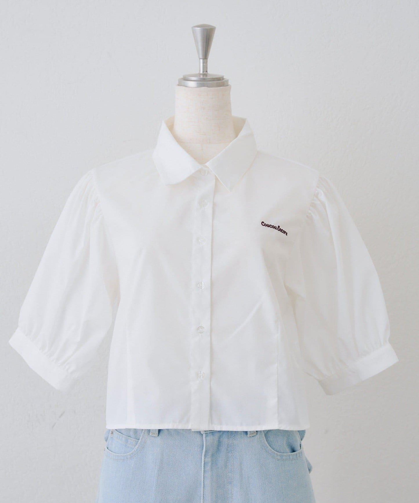 ANOTHER BRANCH 校園風附領帶襯衫