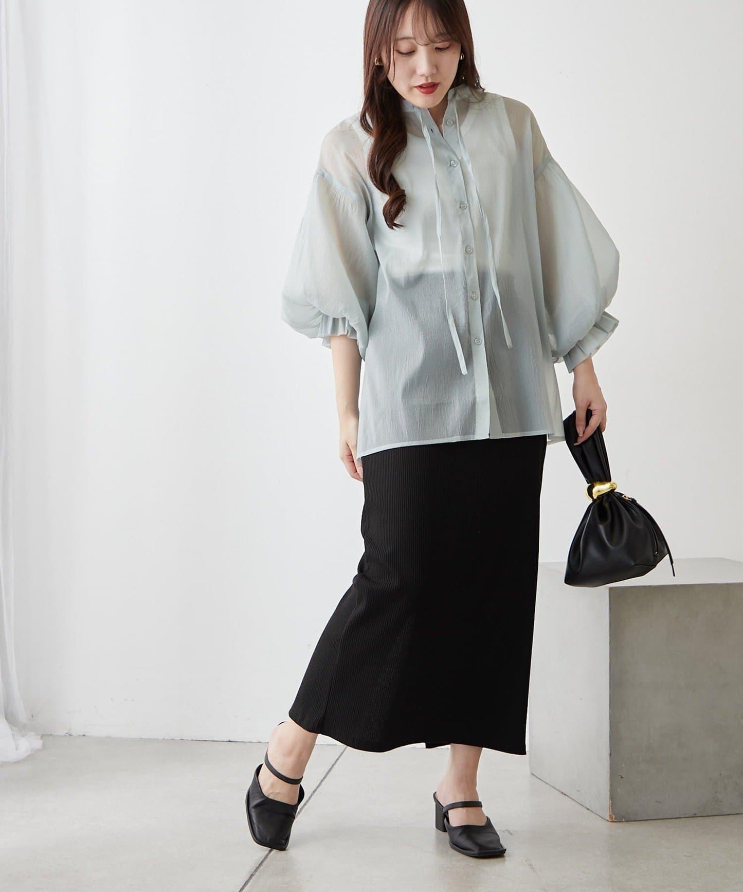 RMAF 開領 雙層袖 女式襯衫