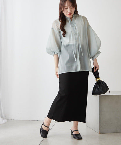 RMAF 開領 雙層袖 女式襯衫