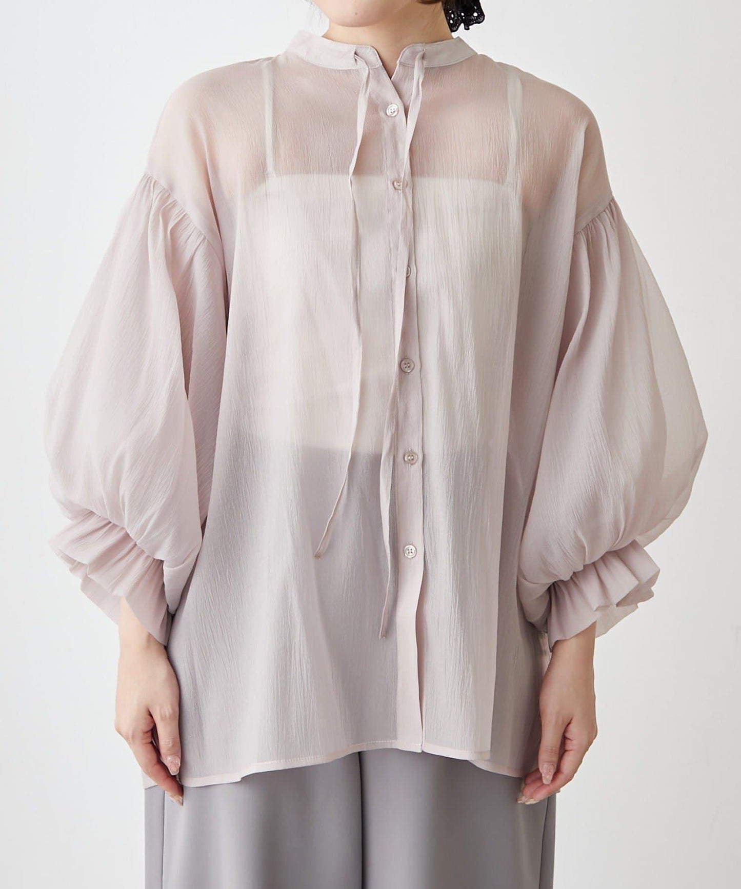 RMAF 開領 雙層袖 女式襯衫