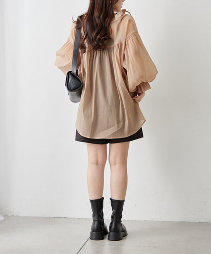 RMAF 開領 雙層袖 女式襯衫