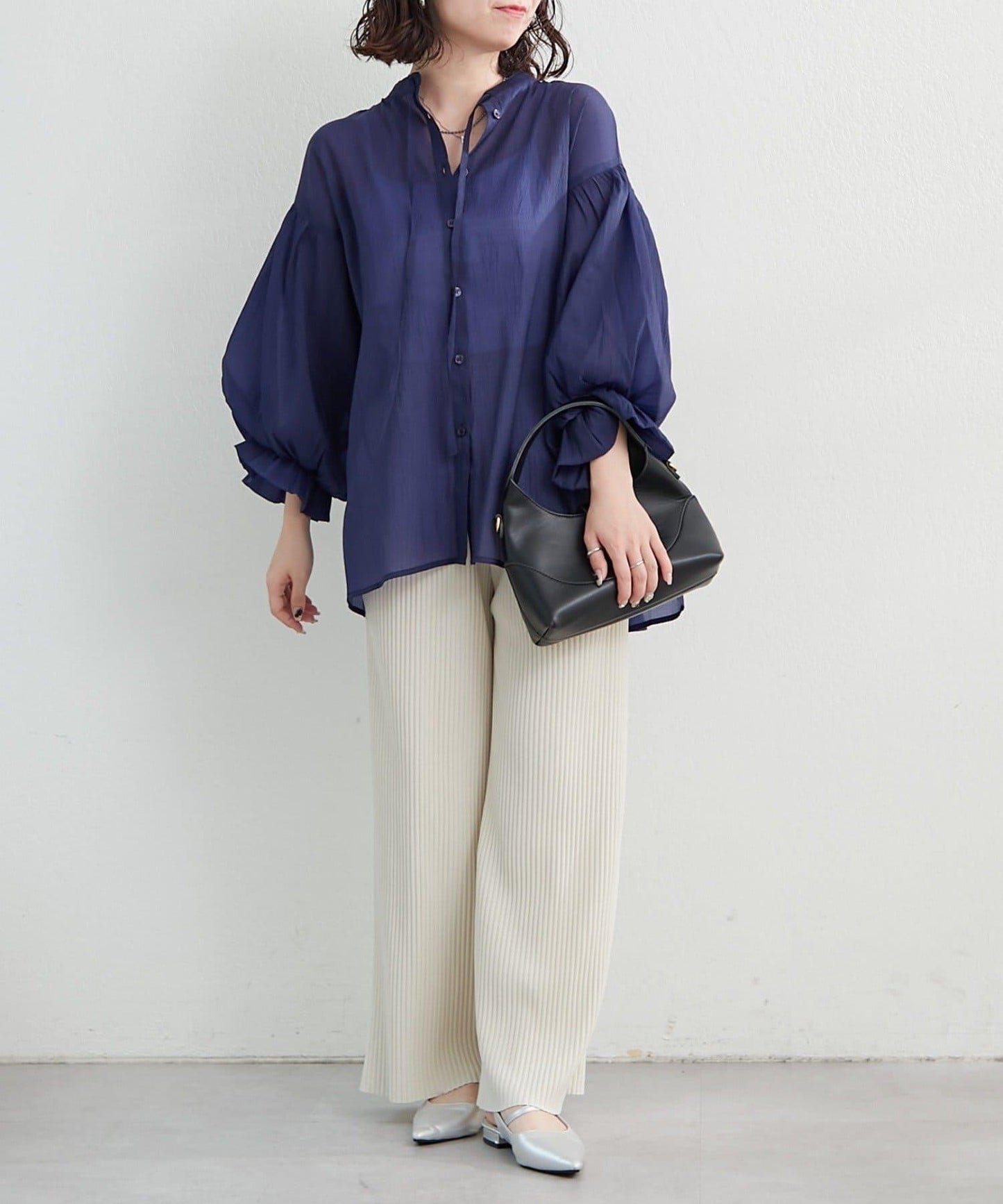 RMAF 開領 雙層袖 女式襯衫