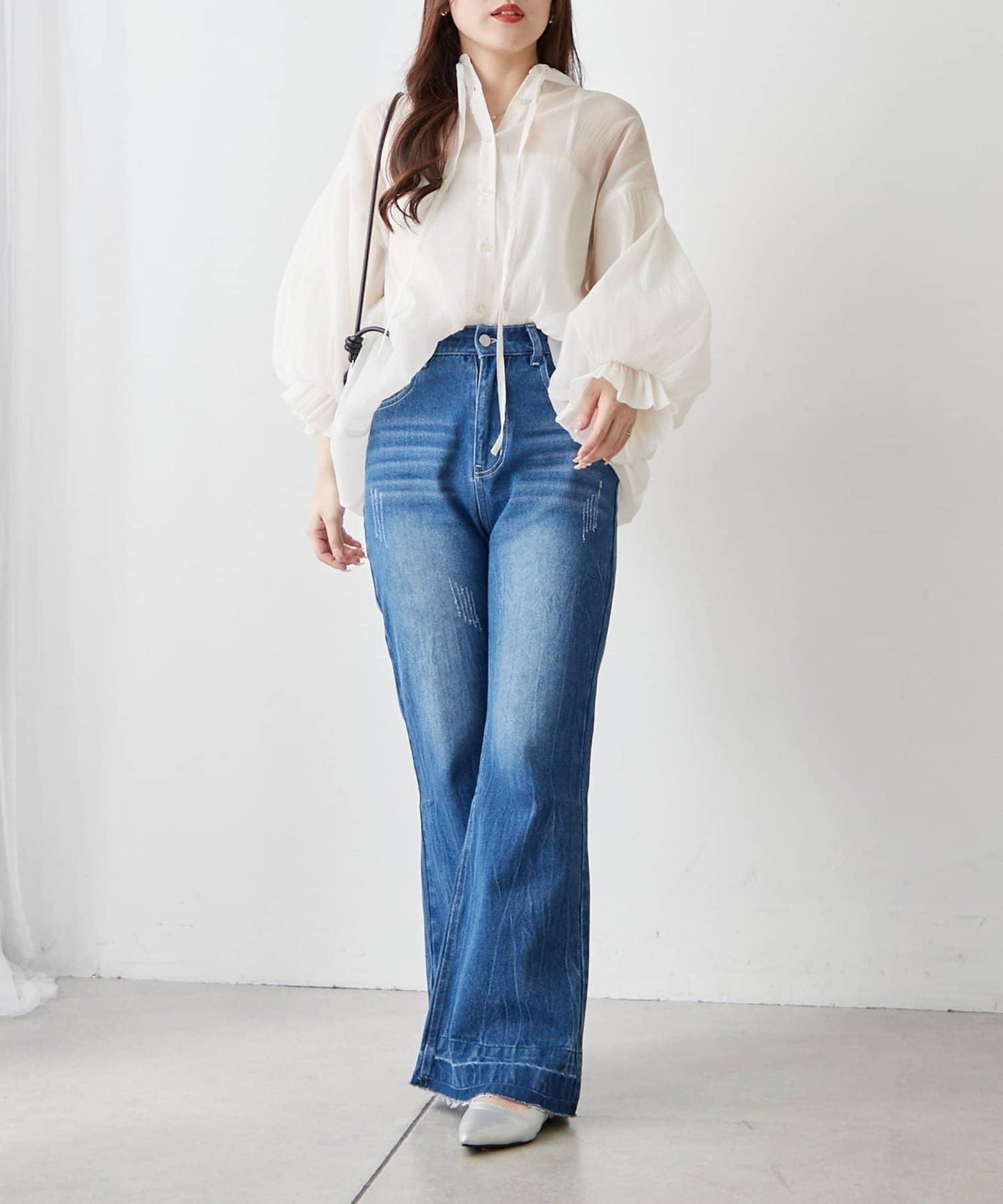 RMAF 開領 雙層袖 女式襯衫