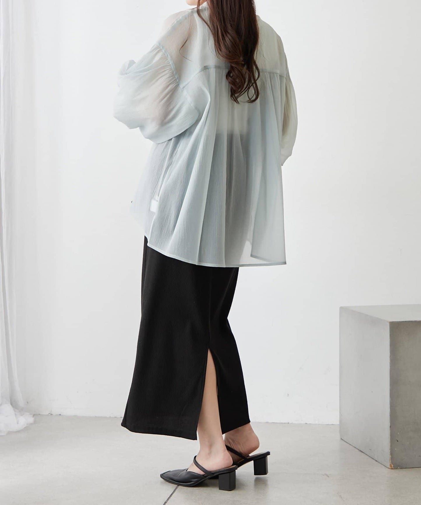 RMAF 開領 雙層袖 女式襯衫