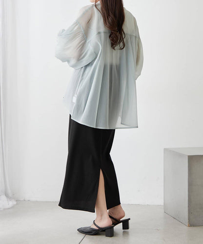 RMAF 開領 雙層袖 女式襯衫