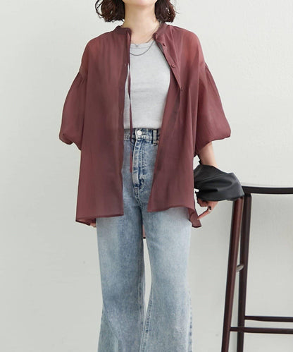 RMAF 開領 雙層袖 女式襯衫