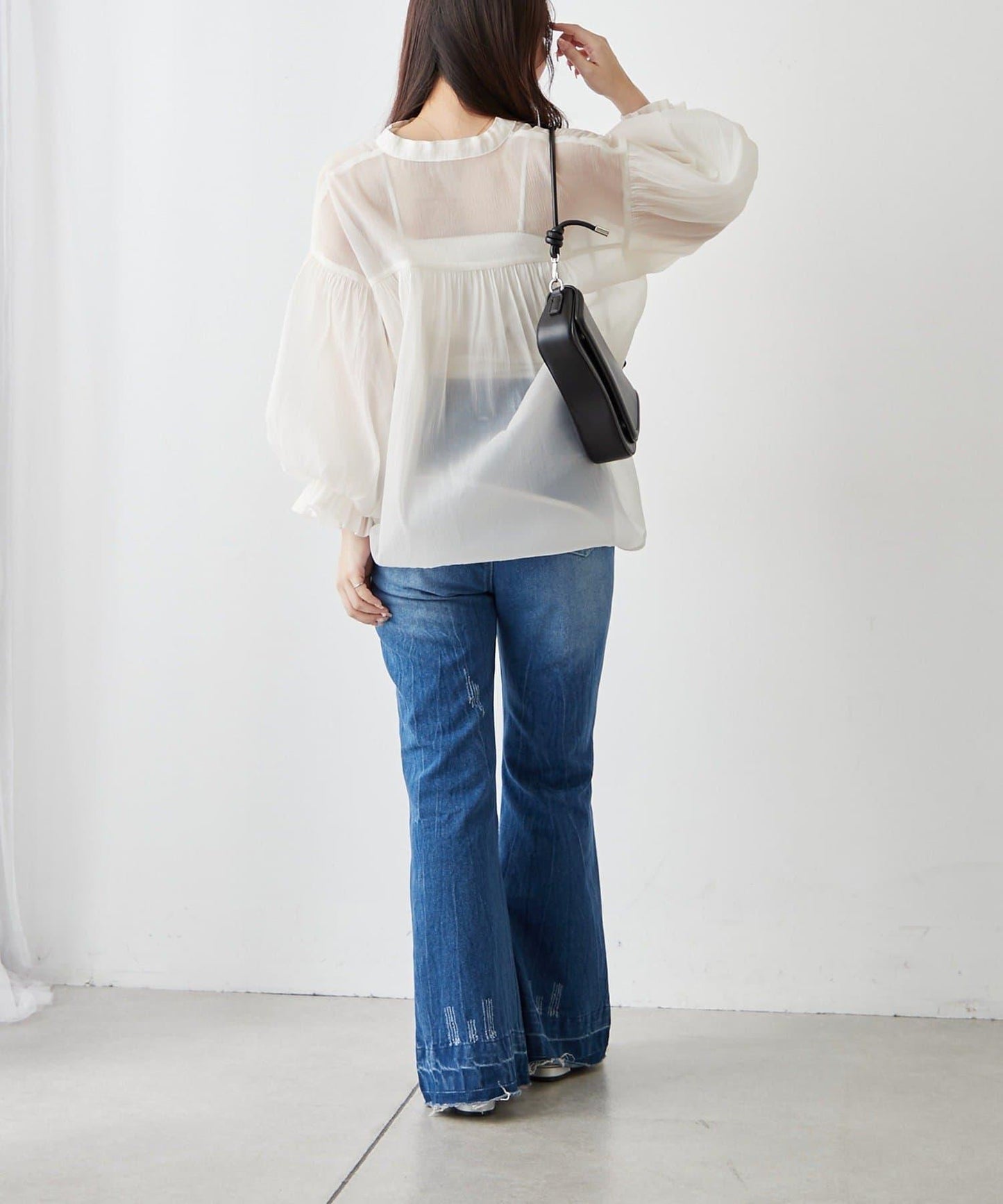 RMAF 開領 雙層袖 女式襯衫