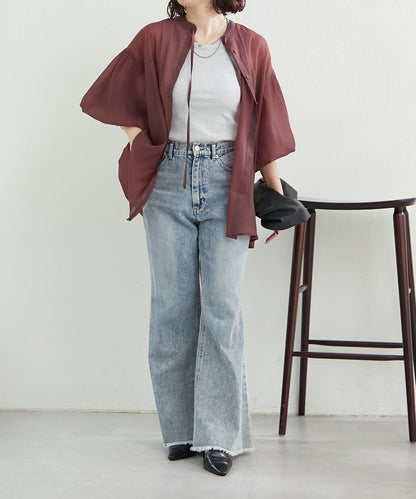 RMAF 開領 雙層袖 女式襯衫