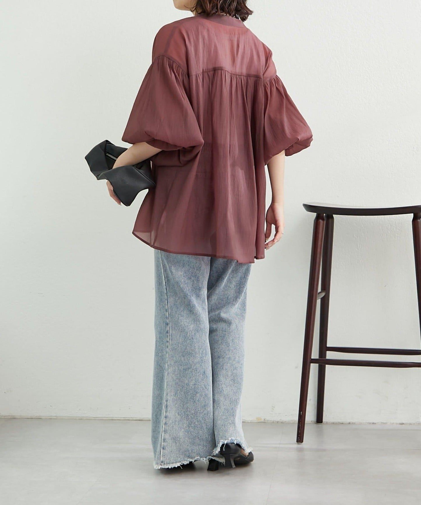 RMAF 開領 雙層袖 女式襯衫