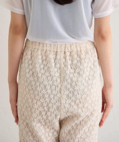 蕾絲喇叭褲
