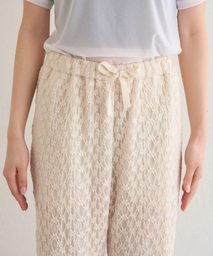 蕾絲喇叭褲