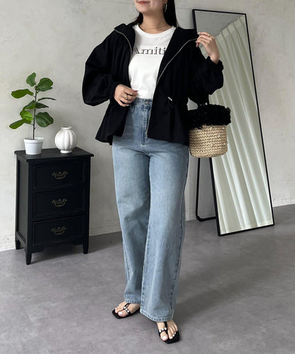 防曬 後背抽繩 荷葉擺 戶外風衣