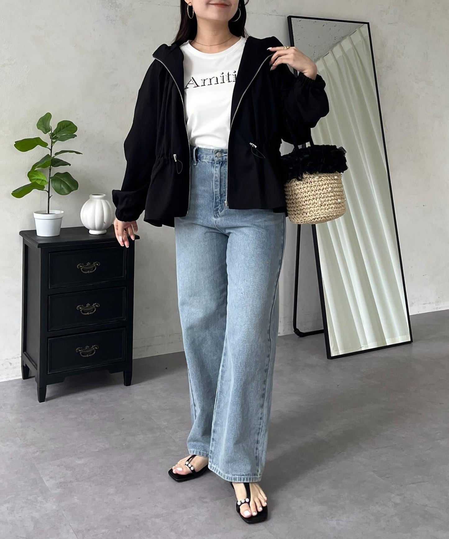 防曬 後背抽繩 荷葉擺 戶外風衣