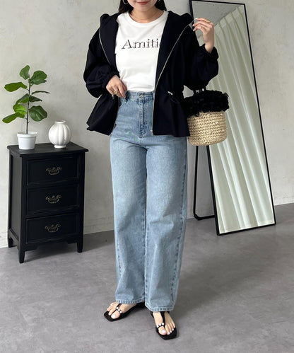 防曬 後背抽繩 荷葉擺 戶外風衣