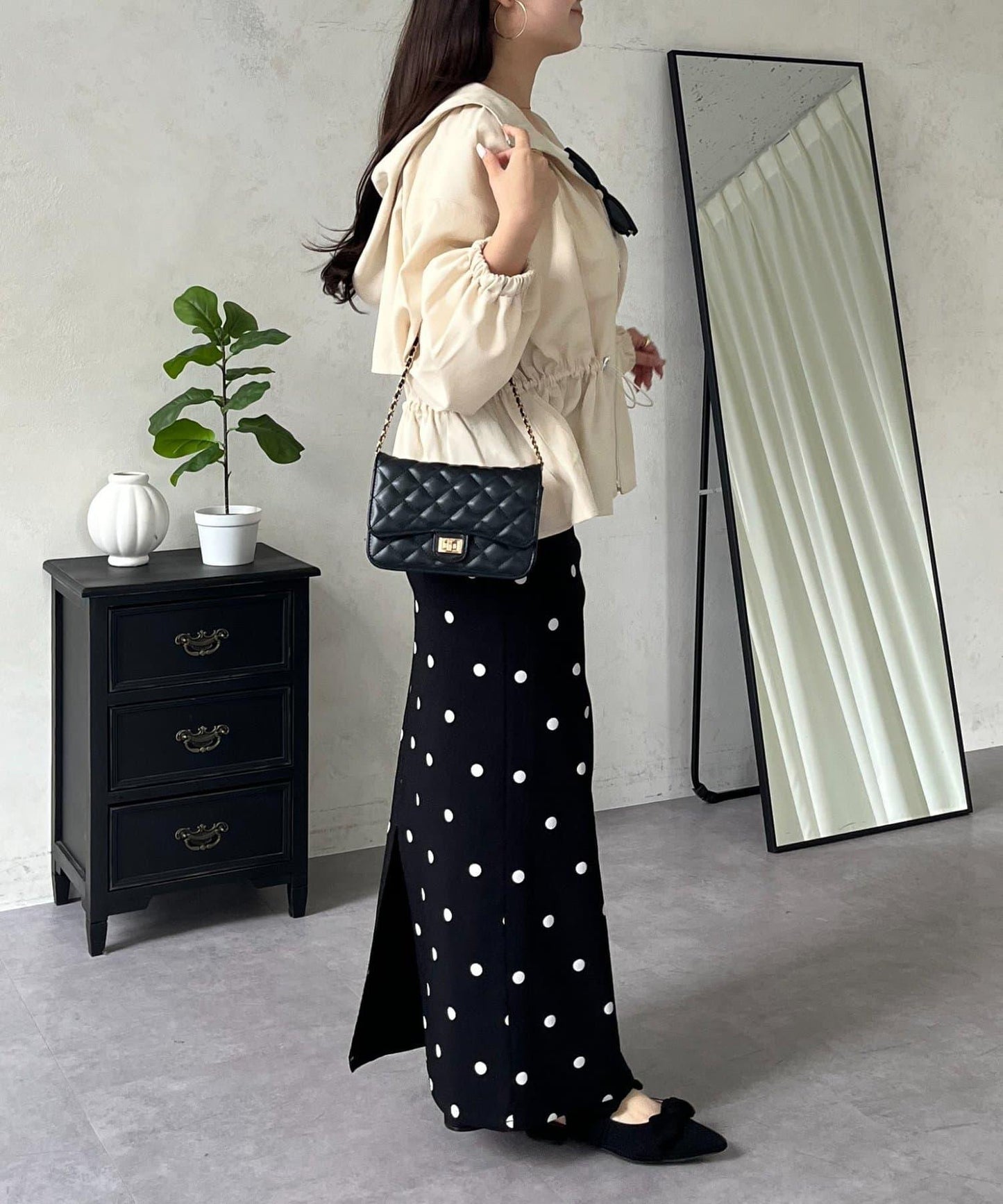 防曬 後背抽繩 荷葉擺 戶外風衣