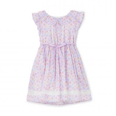 水彩花卉印花連衣裙