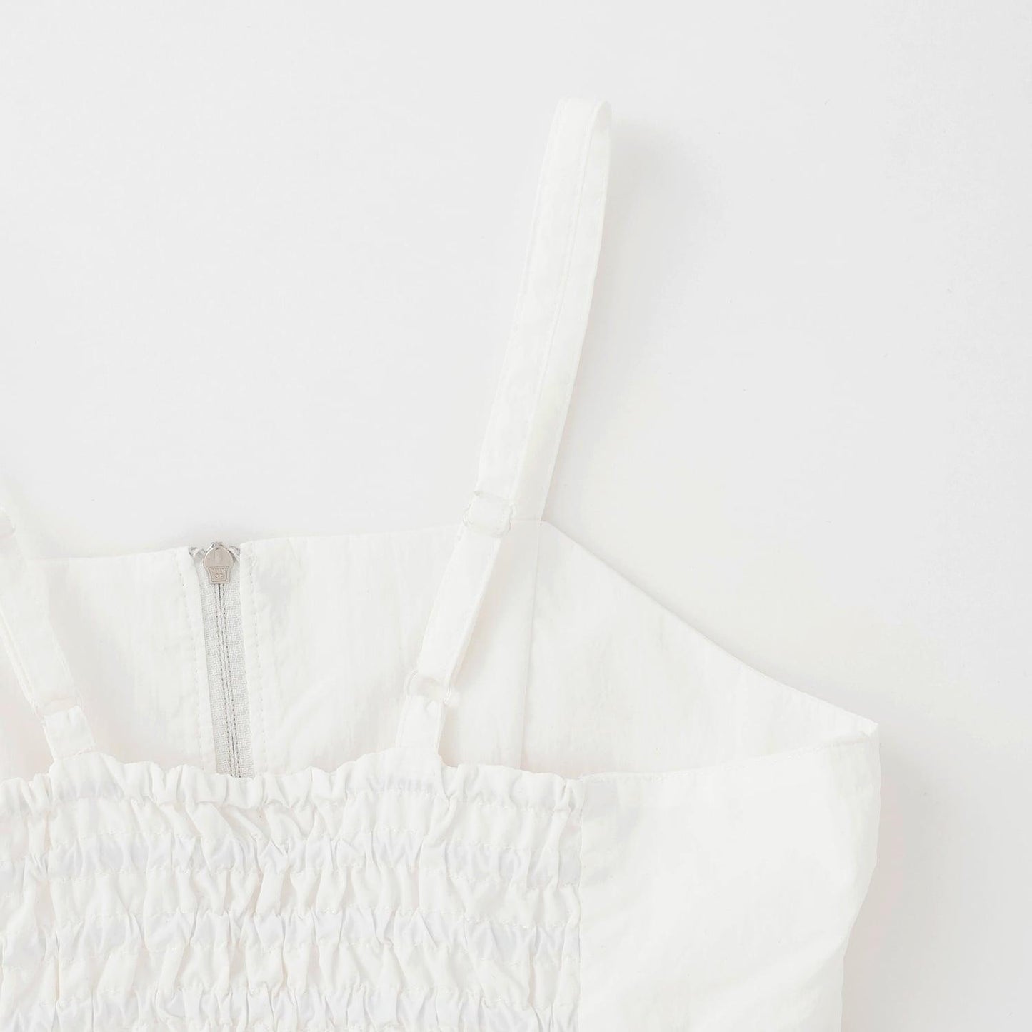 前拉鍊設計 吊帶連衣裙+短袖T恤套裝