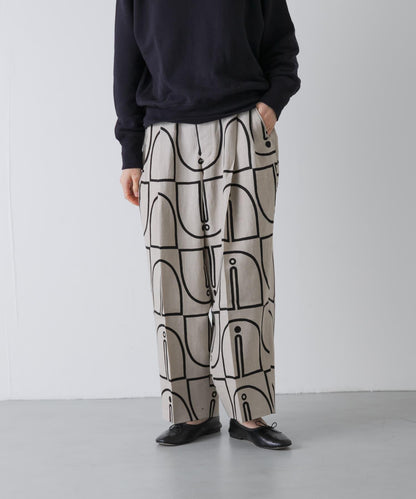 HAVERSACK 木磚印花 錐形 褲子
