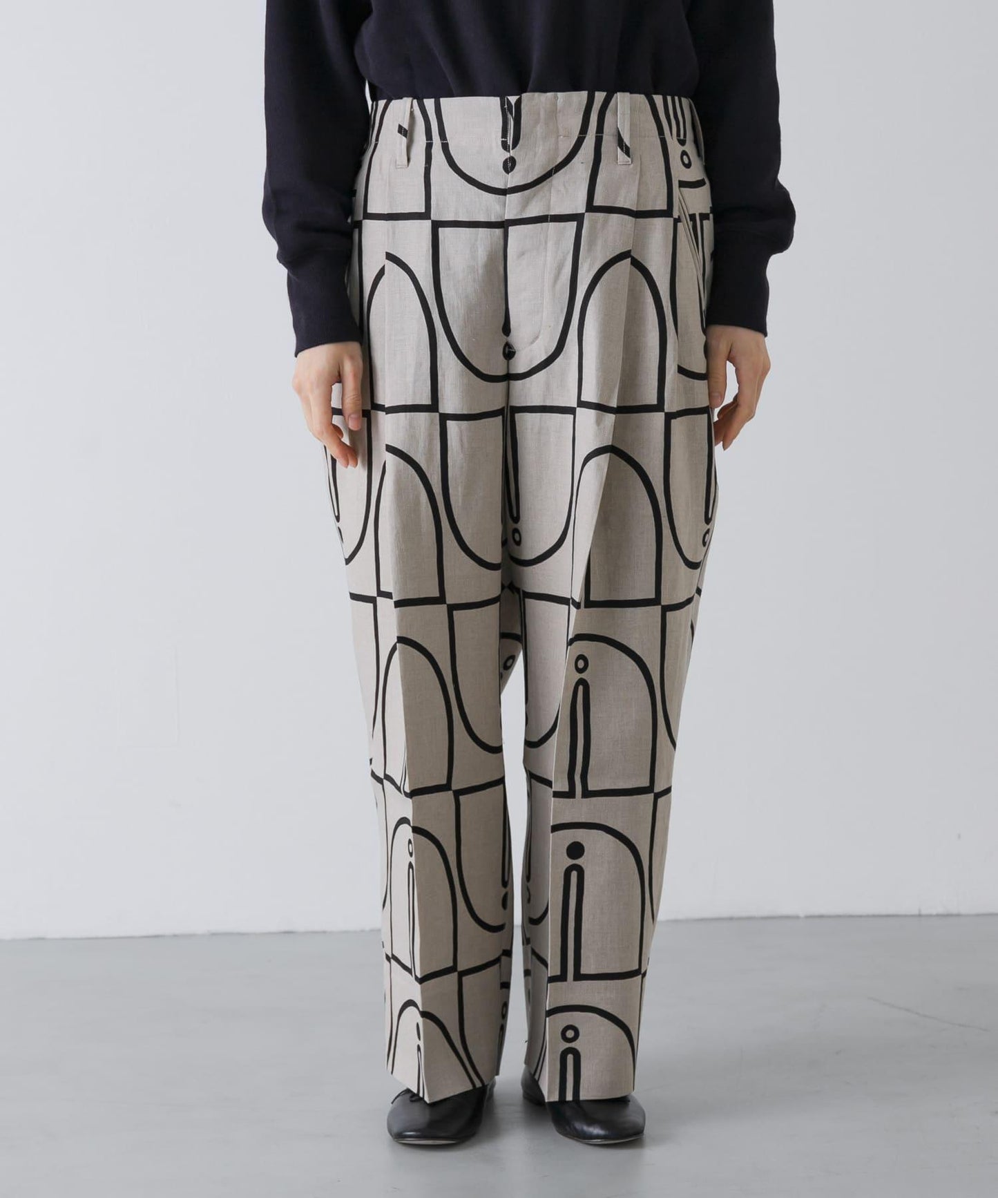 HAVERSACK 木磚印花 錐形 褲子