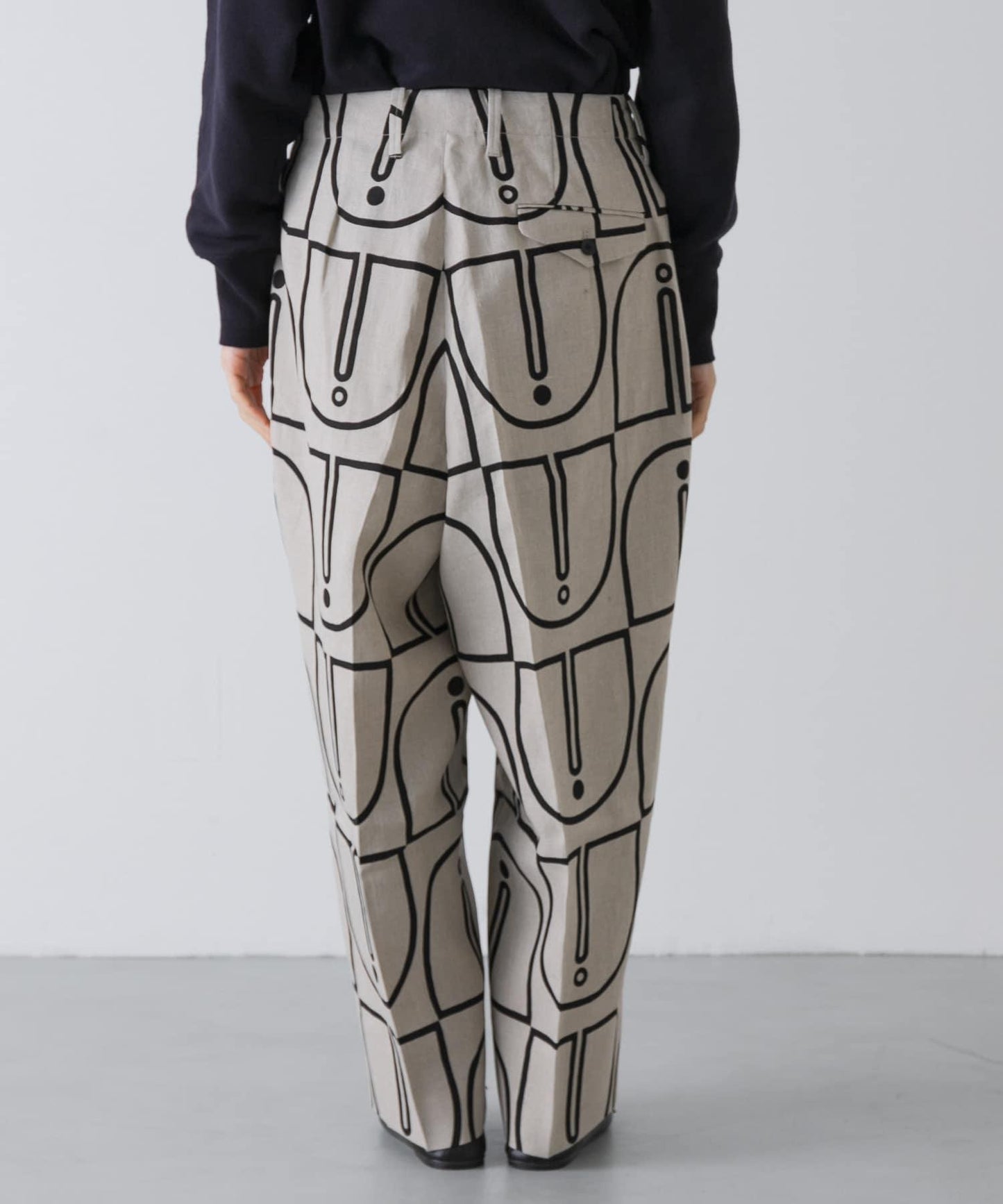 HAVERSACK 木磚印花 錐形 褲子