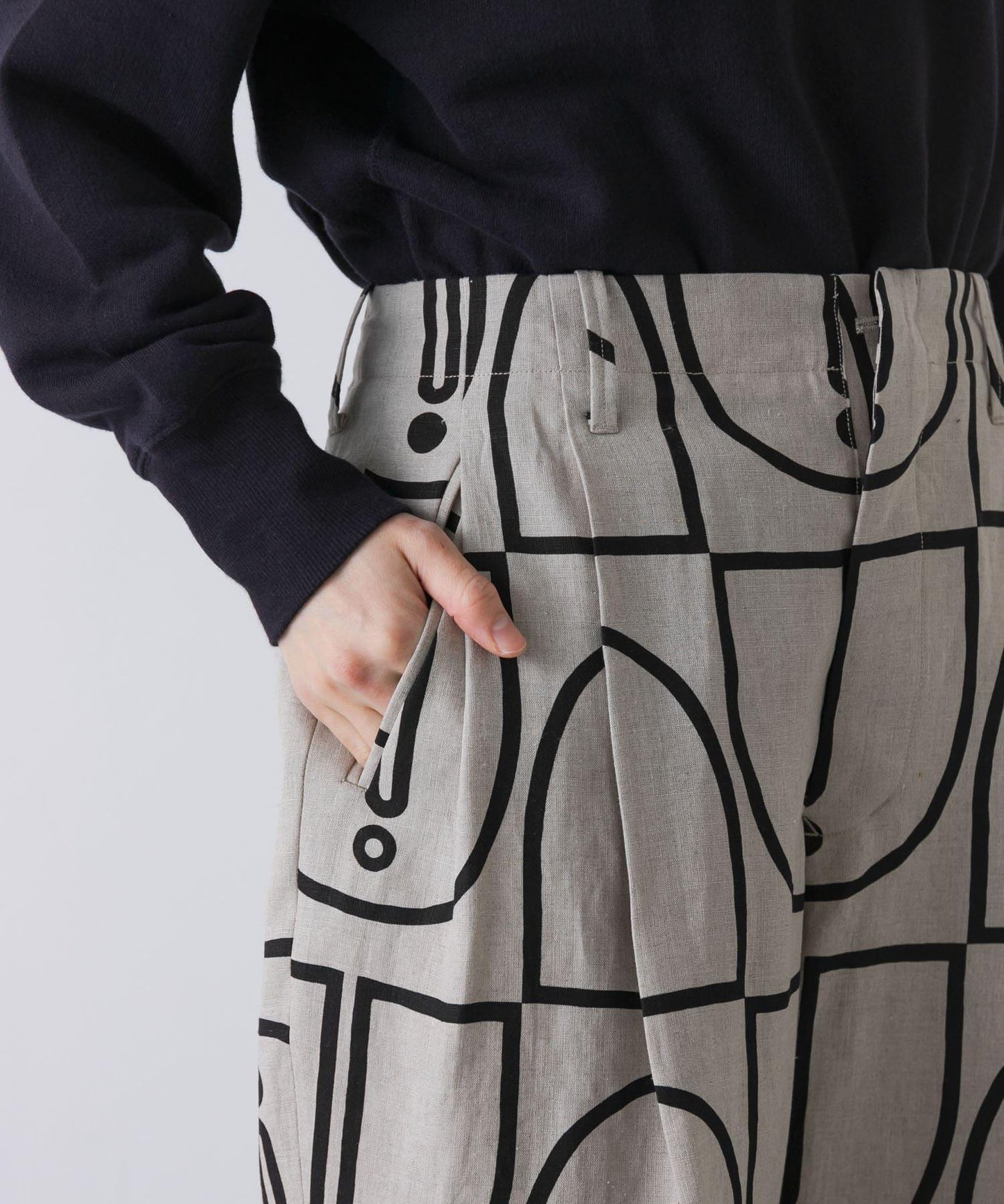 HAVERSACK 木磚印花 錐形 褲子