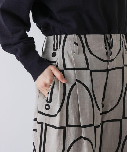 HAVERSACK 木磚印花 錐形 褲子