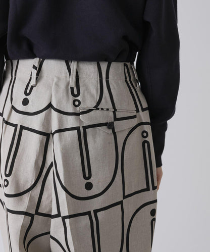 HAVERSACK 木磚印花 錐形 褲子