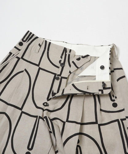 HAVERSACK 木磚印花 錐形 褲子