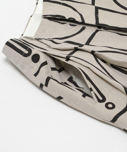 HAVERSACK 木磚印花 錐形 褲子