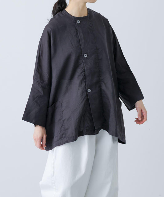 MITTAN 亞麻絲寬鬆夾克