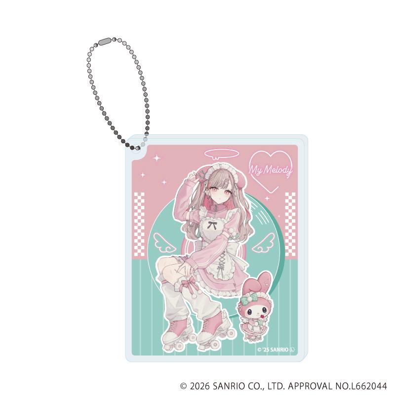 赤倉×《三麗歐》 亞克力方塊鑰匙扣 01 《美樂蒂》 聯名插畫款