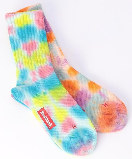 扎染圖案 中筒襪