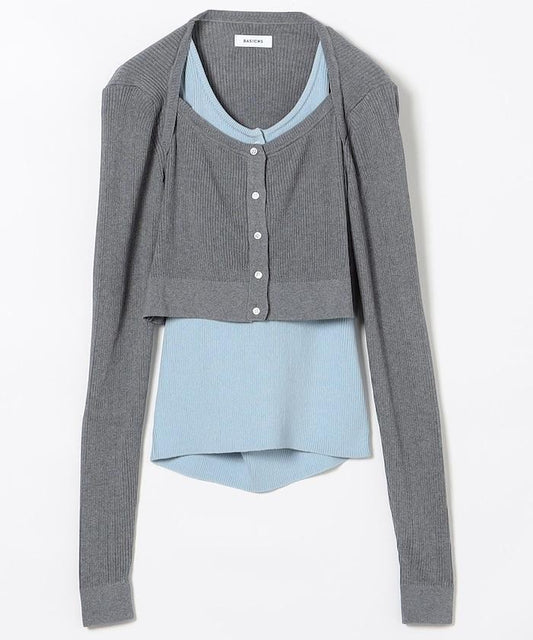 Layerd Rib Knit 羅紋針織上衣 a-KN02