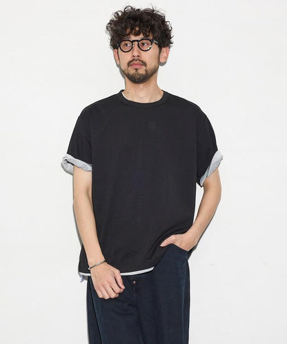 可雙面穿寬鬆版 配色設計 空氣層短袖T恤