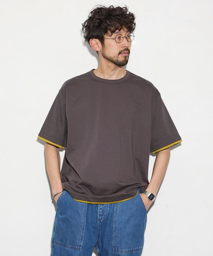 可雙面穿寬鬆版 配色設計 空氣層短袖T恤