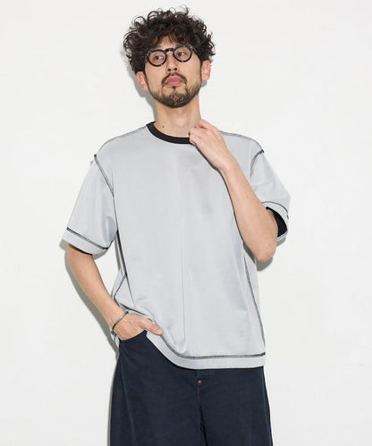 可雙面穿寬鬆版 配色設計 空氣層短袖T恤