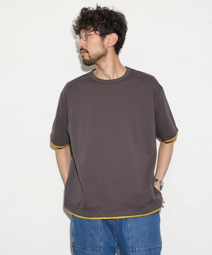 可雙面穿寬鬆版 配色設計 空氣層短袖T恤