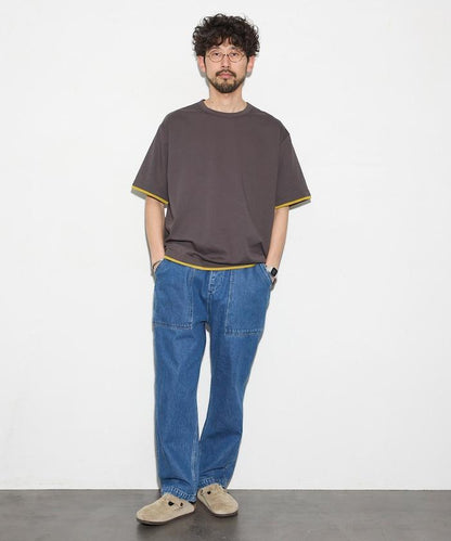 可雙面穿寬鬆版 配色設計 空氣層短袖T恤