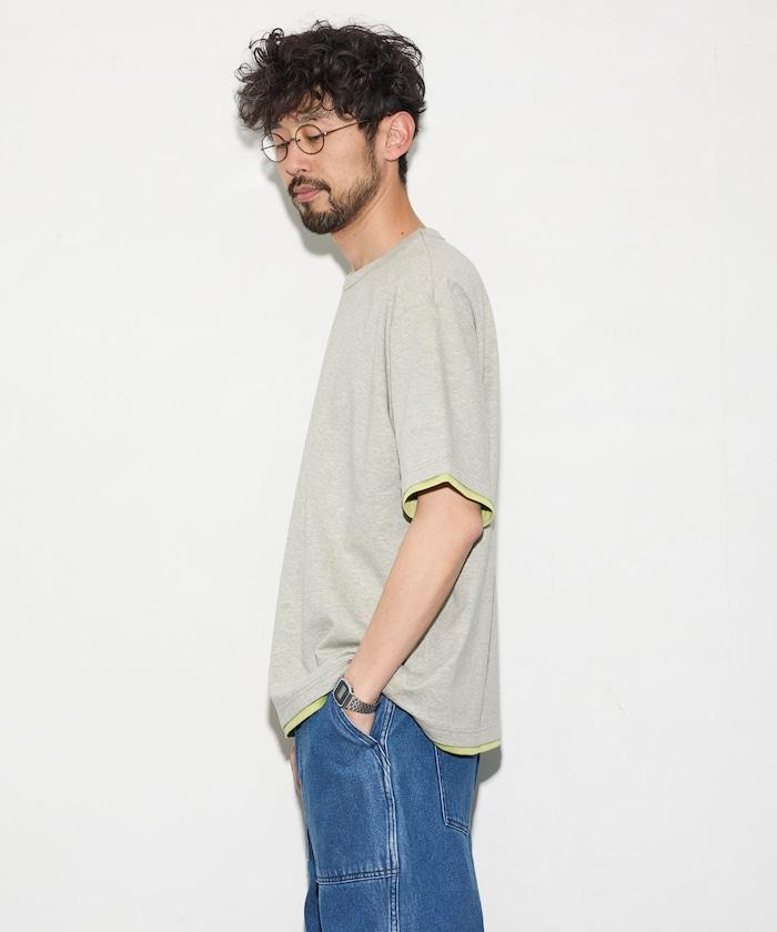 可雙面穿寬鬆版 配色設計 空氣層短袖T恤