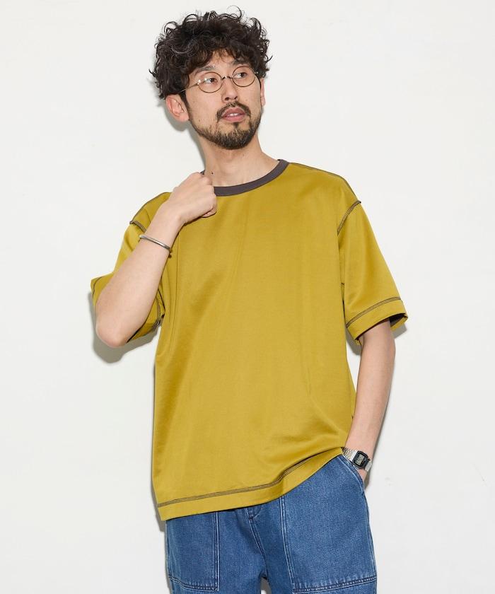 可雙面穿寬鬆版 配色設計 空氣層短袖T恤