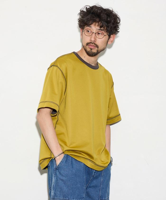 可雙面穿寬鬆版 配色設計 空氣層短袖T恤