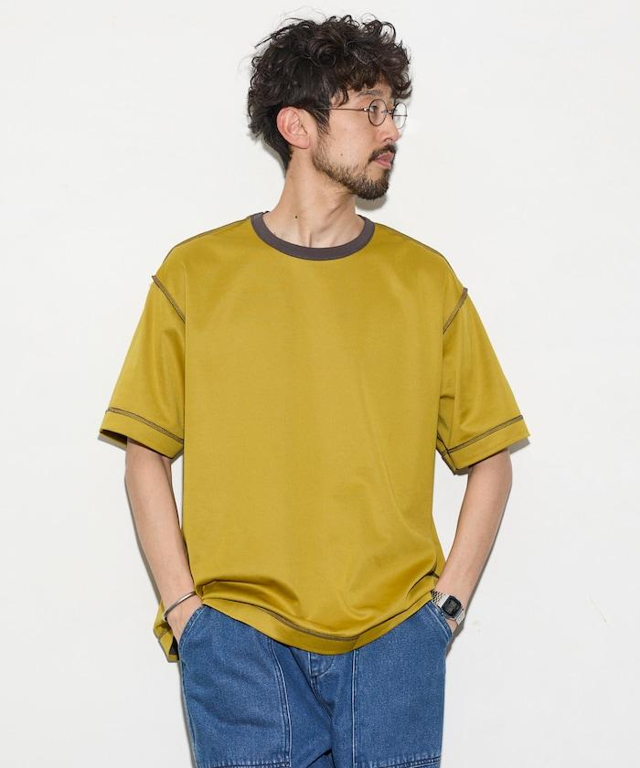 可雙面穿寬鬆版 配色設計 空氣層短袖T恤