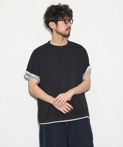 可雙面穿寬鬆版 配色設計 空氣層短袖T恤