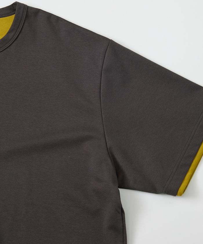 可雙面穿寬鬆版 配色設計 空氣層短袖T恤