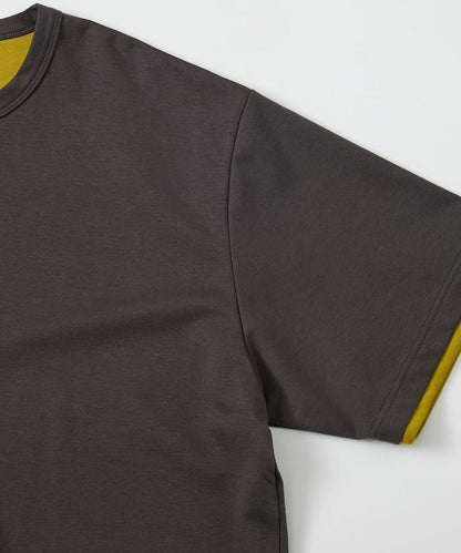 可雙面穿寬鬆版 配色設計 空氣層短袖T恤