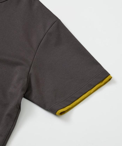 可雙面穿寬鬆版 配色設計 空氣層短袖T恤