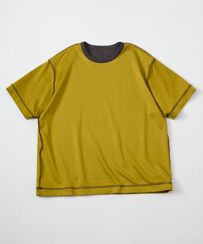 可雙面穿寬鬆版 配色設計 空氣層短袖T恤