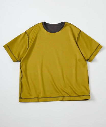 可雙面穿寬鬆版 配色設計 空氣層短袖T恤