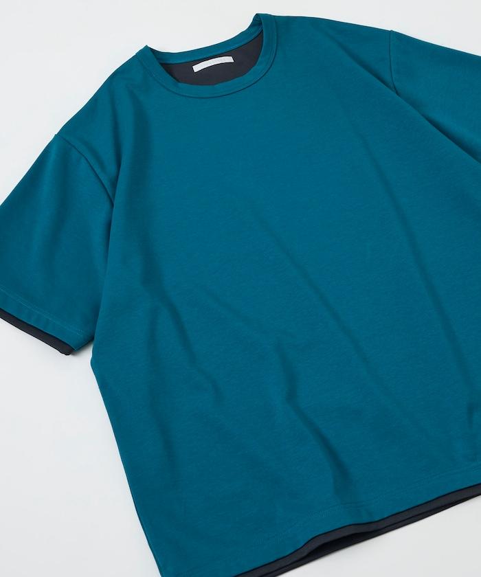 可雙面穿寬鬆版 配色設計 空氣層短袖T恤