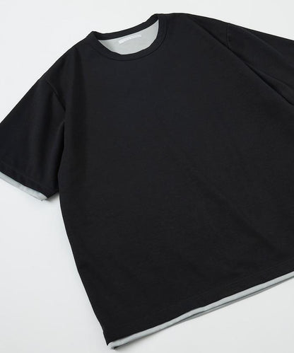 可雙面穿寬鬆版 配色設計 空氣層短袖T恤